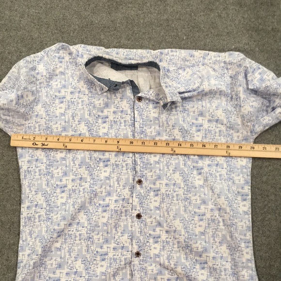 Polo by SH Fashion Boys Sz 10/12 Geometric Button Up Shirt Preppy - Picture 7 of 10
